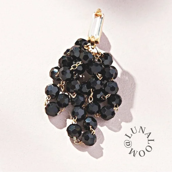 Anthropologie 🆕 | 🎄❄️Cosmic Rocker Waterfall Beaded Drop Earrings. - Picture 6 of 6